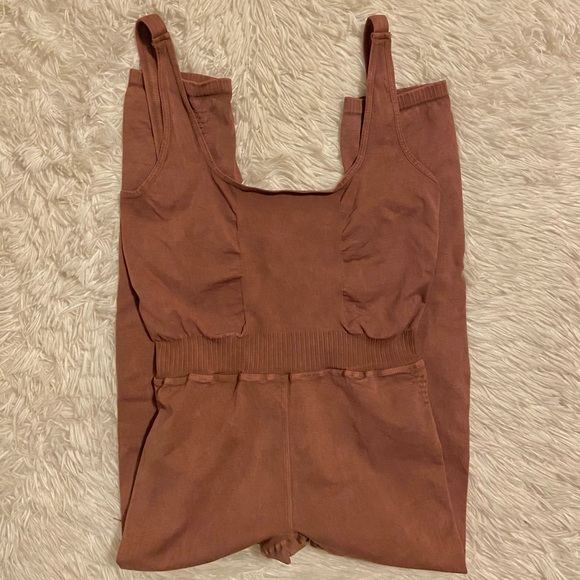 Free People Movement Good Karma Onesie/Jumpsuit Nutmeg - Picture 12 of 16